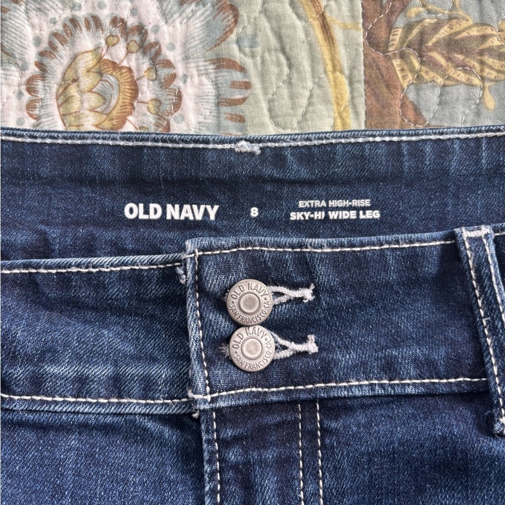Old Navy Dark Blue Flare Jeans